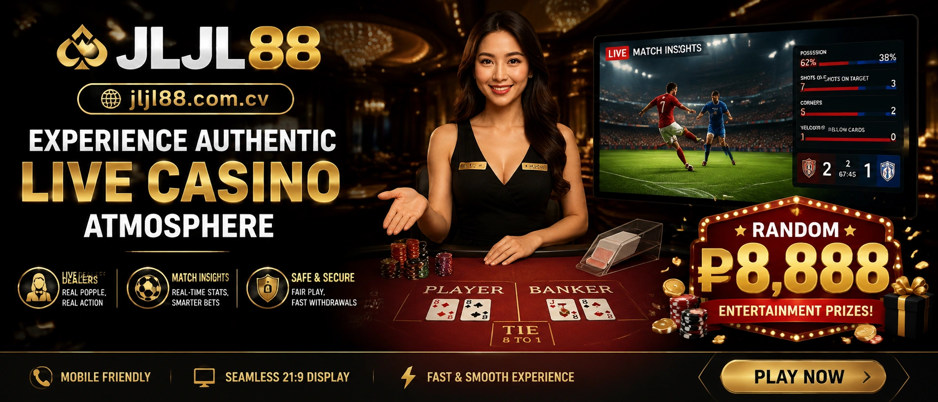 Live Casino dealer table